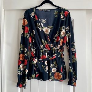 NWOT floral top